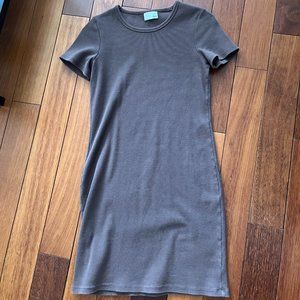 Ribbed T-Shirt Mini Dress